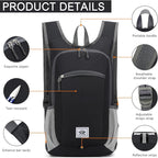 Esup 15L Lightweight Hiking Backpack Foldable Small Travel Backpack Packable - Image 4