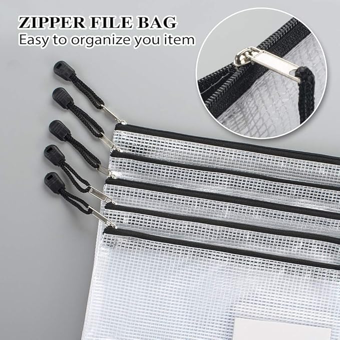 Sooez 20 Pack Mesh Zipper Pouch - Image 2