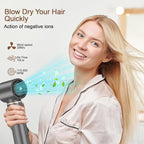5 in 1 Hair Styler & Hot Air Brush - Air Curling Wrap with Low-Speed Negative Ion Technology, Hair Dryer Brush for Drying, Curling, Straightening & Styling, Hair Styling Tools at Home (Grey)
