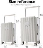feilario Aluminum Frame Hardside PC Carry on Luggage - Image 3
