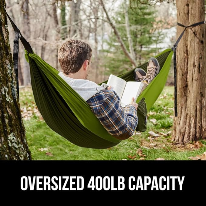 GORILLA GRIP Durable Portable Camping Hammock, Holds 400lbs - Image 3