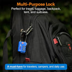 Bright Colors, TSA Approved Cable Luggage Locks 2 Pack Blue, Re-settable - Image 6