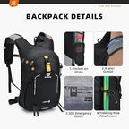 SKYSPER Small Hiking Backpack - 15L Travel Daypack Lightweight Bag Water - Image 5