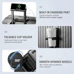 UrbanExplorer 24 Inch Check-In Aluminum Frame Luggage, ABS+PC Hard Shell - Image 4