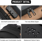 Sling Bag for Men Anti-theft USB Crossbody Shoulder Backpack Purse Waterproof - Image 3