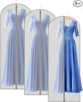 Zilink 3 Pack 65" Long Clear Dress Bags by Zilink
