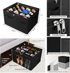 Shoe Organizer for Closet 2 Pack, Foldable Shoe Box - Image 2
