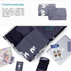 HOMEST XL Wash Me Travel Laundry Bag, Dirty Clothes Organizer, Large Enough to - Image 6