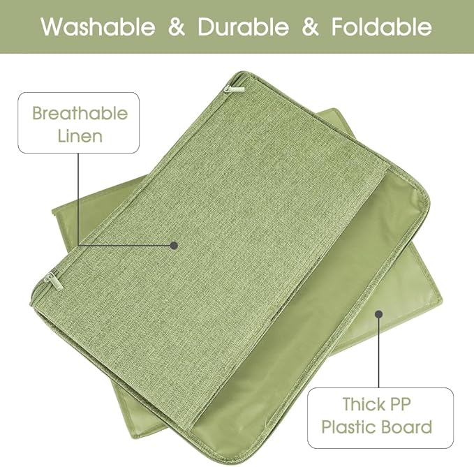 ANMINY 3PCS Storage Bins with Zipper Lids 51.9 Qt Lidded Fabric Storage Boxes - Image 4