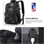 School Backpack, Classic Bookbag Men and Teen Boy Schoolbag - Image 7