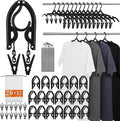 20 Pack Foldable Travel Hangers by HUGOMOVA