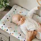 BROLEX Changing Pad Covers for Baby: Boy Girls Ultra Stretchy Soft 2 Pack Heart - Image 3