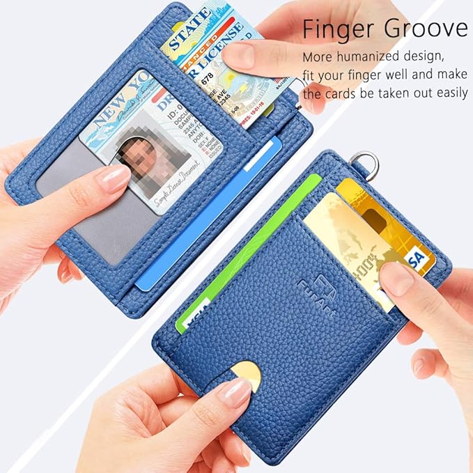FurArt Slim Minimalist Wallet, Front Pocket Wallets, RFID Blocking, Credit Card - Image 3