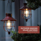 2 Pack Solar Lanterns Outdoor Waterproof Hanging Solar Lights - Image 2