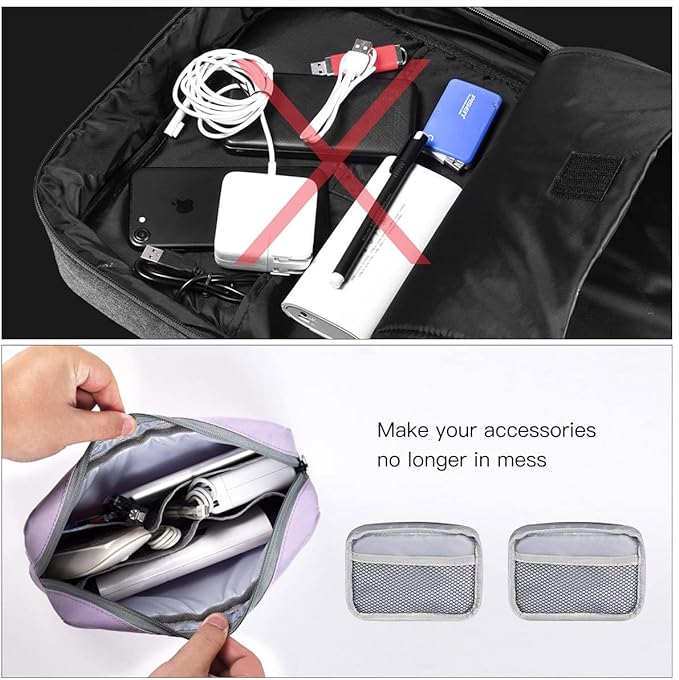 Universal Electronics Accessories Bag Pouch, Power Adapter, Laptop Mouse - Image 5