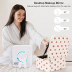Makeup Bag With LED Mirror, Travel Makeup Case with Light up Mirror Fashion - Image 3