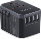 EPICKA Universal Travel Adapter, European Travel Plug Adapter by EPICKA