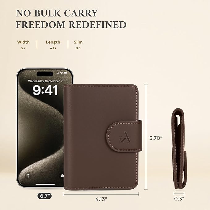 ALLIVE Passport Holder for Travel, Genuine Leather Passport Holder - Image 6