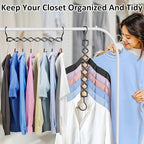 12 Pack Space Saving Hangers for Clothes, Heavy Duty 30Lbs Capacity Magic - Image 6