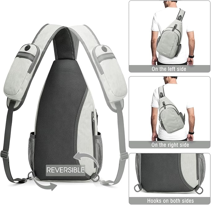 G4Free Sling Bag RFID Blocking Sling Backpack Crossbody Chest Bag Daypack - Image 8