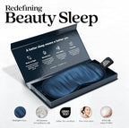 Pure Silk Sleep Mask Light Blocking Travel Essentials. Eye Masks - Image 2