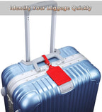 Teskyer Luggage Tags, 3 Pack Premium PU Leather Luggage Tags - Image 5