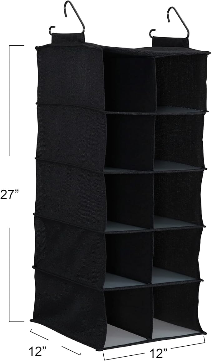 Household Essentials 10 Pocket Hanging Shoe Closet Organizer - Image 4