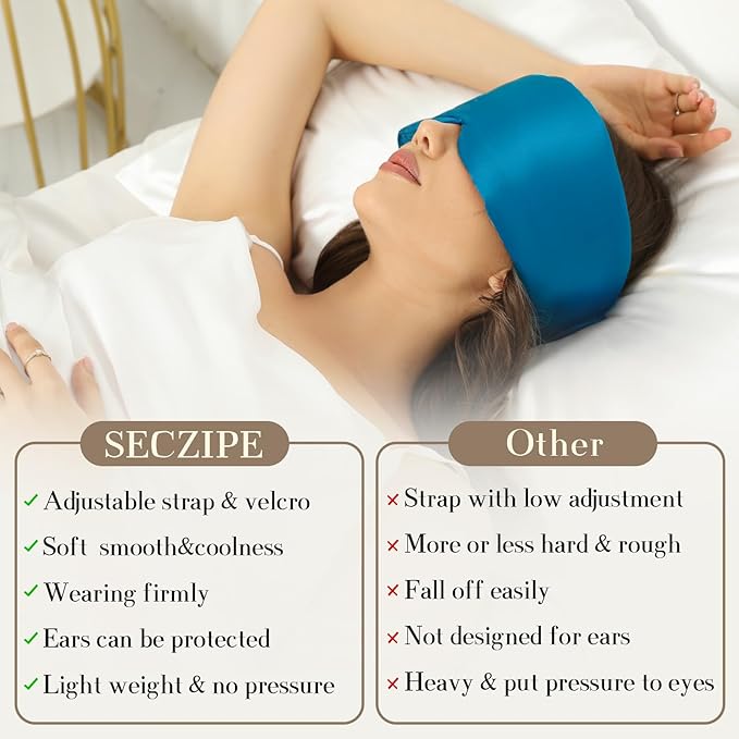 100% Mulberry Silk Sleep Mask Eye Mask - Image 6