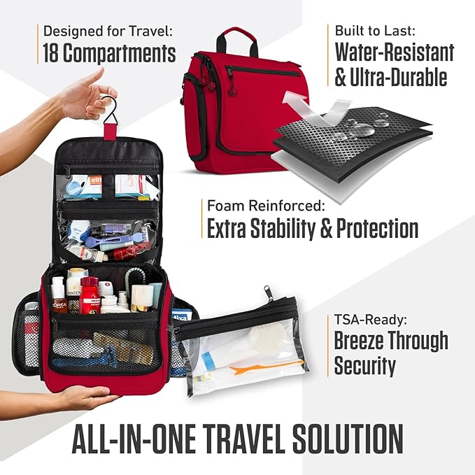 VENTURE 4TH Hanging Travel Toiletry Bag - Image 5