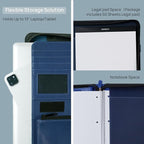 POPRUN Portfolio Binder with Zipper, Leather Padfolio Document Organizer with - Image 4