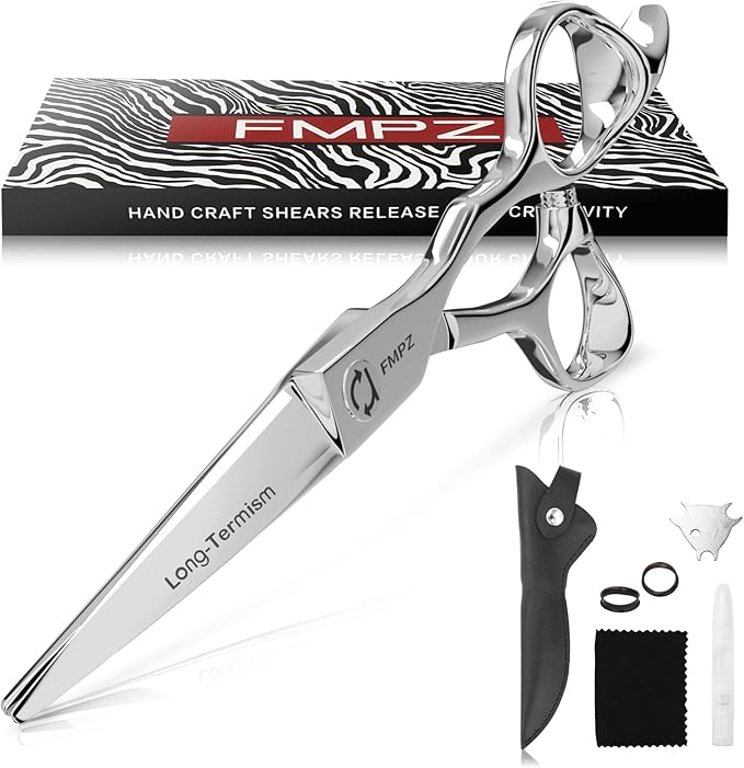 Hair Cutting Scissors Professional, 5.5" Barber Scissors, Hair Cutting Shears with 440C Steel - 60HRC Hardness Extremely Sharp with Ergonomic for Salon & Home Use - Classic Style