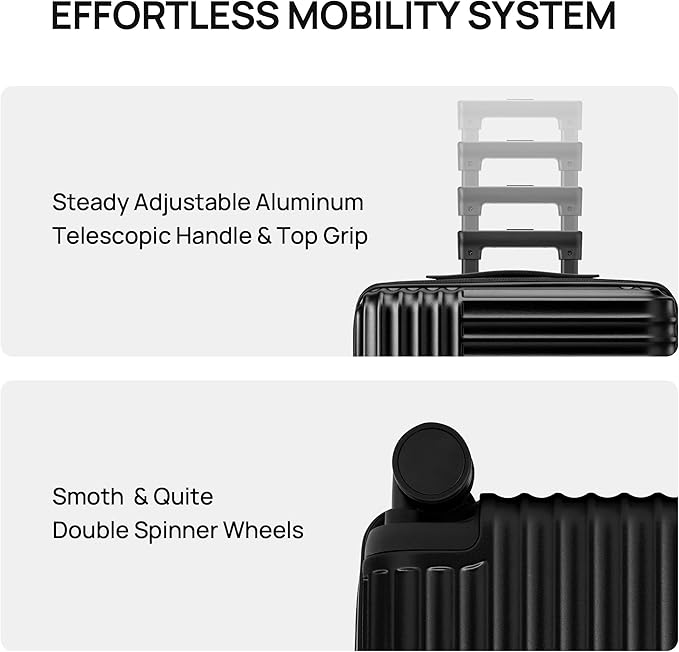 NINETYGO Carry On Luggage 22x14x9 Airline Approved, 20 Inch Luggage - Image 4