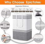 2 Pack Large Home Laundry Basket, Laundry Hamper, Freestanding Waterproof Dirty - Image 4