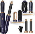 6 in ONE Blow Dryer Brush, Curling Wand Hair Styling Tools Set, Ionic Hot Air Hair Dryer, Massage Oval Hair Dryer, Left&Right Hair Curlers 100-120V
