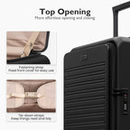 LEVEL8 Top Opening Carry on Luggage Expandable, Large Suitcases - Image 3