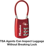 Master Lock 4688D Set Your Own Combination TSA Approved Luggage Lock, 1 Pack - Image 3