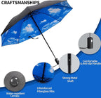 LLanxiry Compact Travel Umbrella, Mini Windproof Umbrellas - Image 4