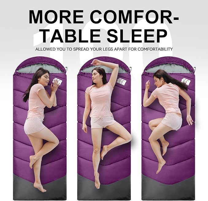 Sleeping Bags for Adults Cold Weather, Waterproof, Lightweight Sleeping Bag for - Image 9