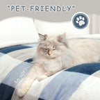 PU MEI Sherpa Fleece Throw Blanket 60" x 80" Reversible Plush Fluffy Large Big - Image 5