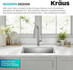 KRAUS Standart PRO 28-inch 16 Gauge Undermount Single Bowl Stainless Steel - Image 5