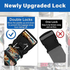 2 Pack Luggage Straps for Suitcases, Adjustable Travel Belt - Image 2