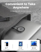 Viozon Portable Laptop Stand for Desk & Travel, Magnetic Phone Holder Tripod - Image 4