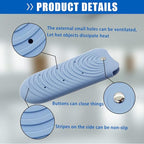 Heat Insulating Silicone Mat Pouch for Hair Styling Tools, Curling & Flat Irons Anti-Slip Travel Cover, Small Portable Straightener Pad for Curler Wands Storage, Hot Waver (Blue)
