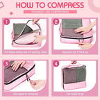 5 Pcs Packing Cubes for Suitcase Large Travel Cubes Carry on Luggage Organizer - Image 4