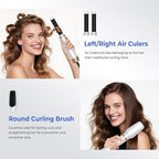Hair Dryer Brush 5 in 1, Blow Dryer Brush Set with Air Curler Wrap Hair Styler, Negative Ionic Blow Dry Brush, Detachable Hair Tool for Curling, Volumizer,Straightener,Drying