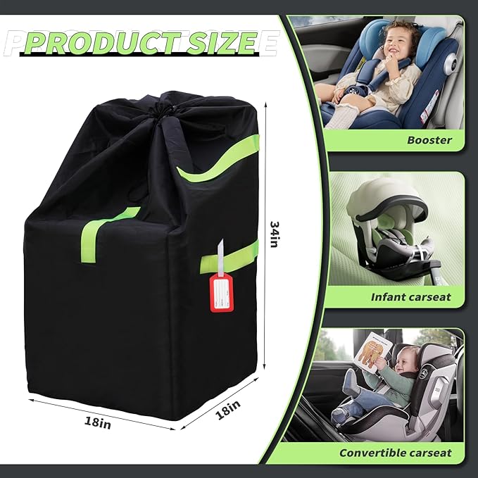 Waterproof Car Seat Travel Bag, Suitable - Image 2
