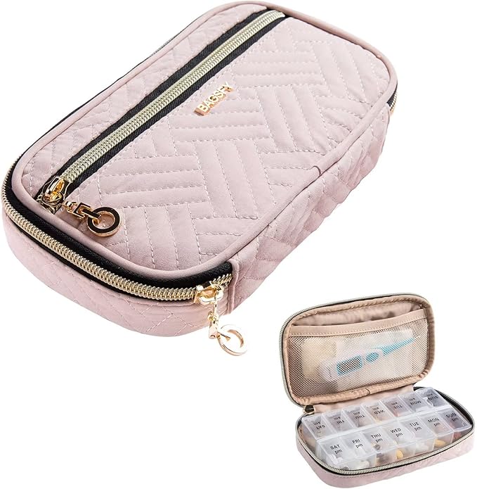 BAGSFY Pill Organizer Case 2 Times a Day- Weekly Medicine Organizer Travel Pill by BAGSFY