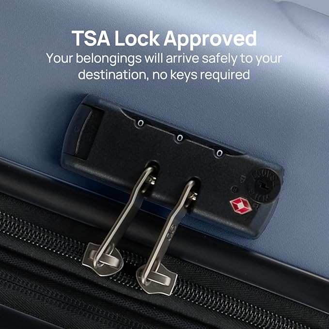 Carry on Luggage 22 X 14 X 9 Airline Approved, 20 Inch Luggage - Image 6