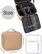 Relavel Makeup Bag with Light Up Mirror, Makeup Case Travel Cosmetic Bags Brush - Image 6