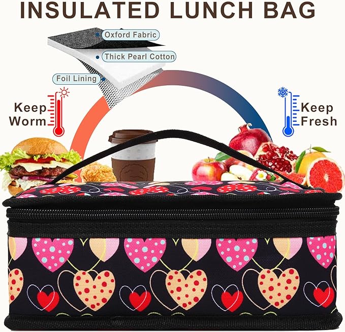 FlowFly Small Lunch box Insulated Soft Bag Mini Cooler Back to School Thermal - Image 3